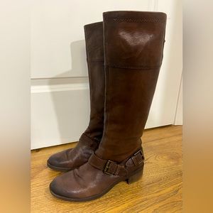 NATURALIZER N5 Comfort bBrown Leather Macnair Riding Boots, size 8M